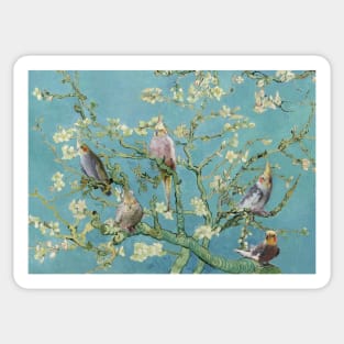 birbs blossom Sticker